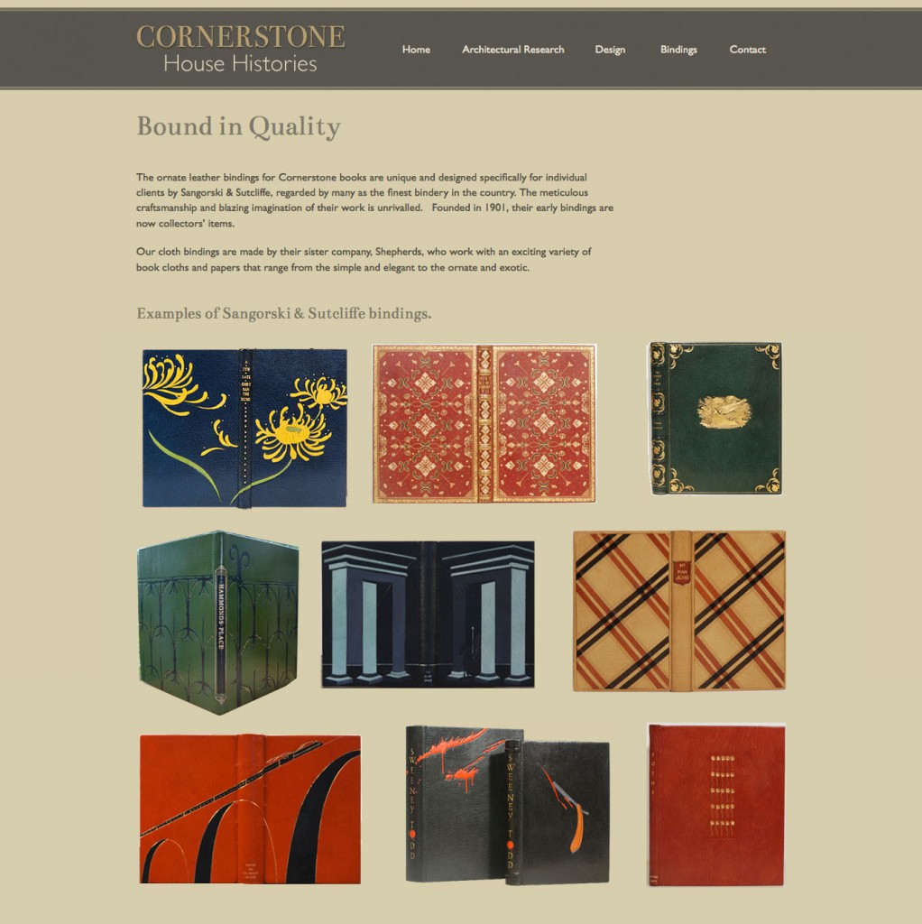 Cornerstone House Histories Website Design by Pynto