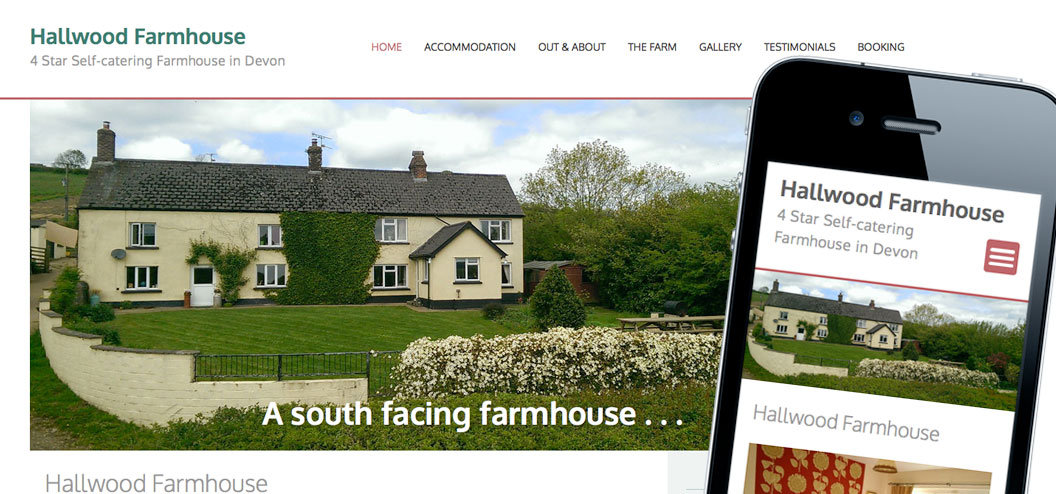 Hallwood Farmhouse responsive website