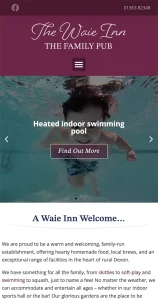 Website design Devon Mobile Waie Inn Tamsin Carter Pynto